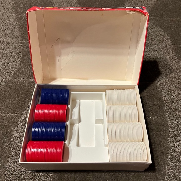 *6 for $10!**MISSING CARDS* Winston Cigarette Poker Set Plastic Chips & Box Only - Picture 6 of 9